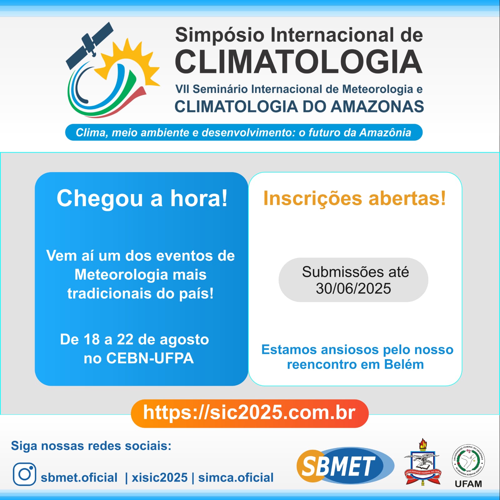 SIMPÓSIO INTERNACIONAL DE CLIMATOLOGIA - SIC2025